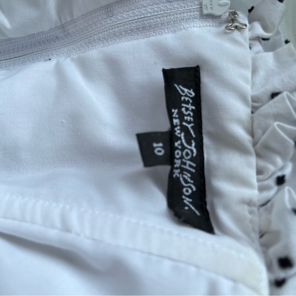 Original Vintage Betsey Johnson dress. Black  and white polka dots. Size 10 - Picture 4 of 5